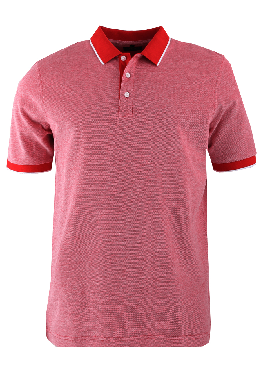 Produktbild fr 'MARVELIS Halbarm Poloshirt geknpfter Kragen Pique weinrot'