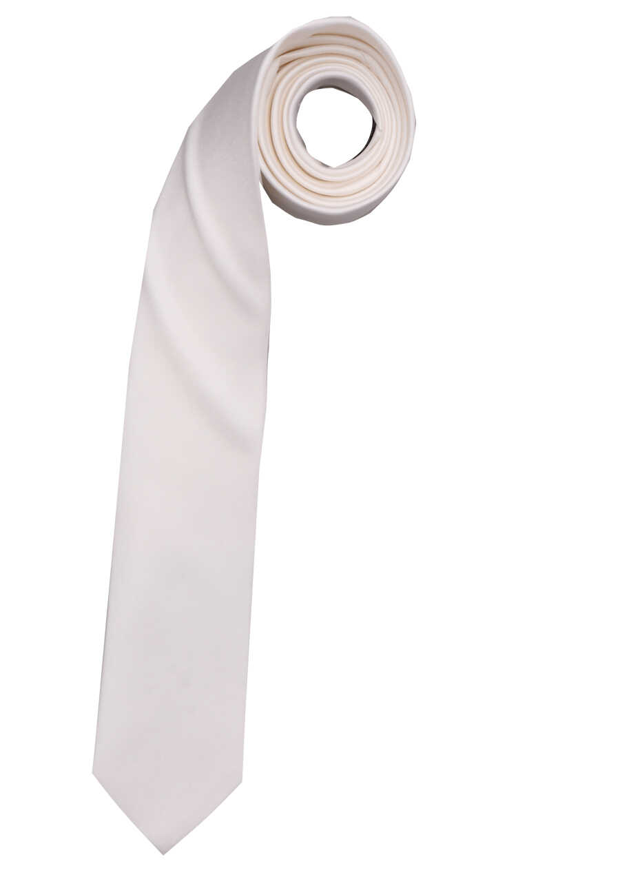 MARVELIS Krawatte 6,5 beige breit cm aus Seide reiner