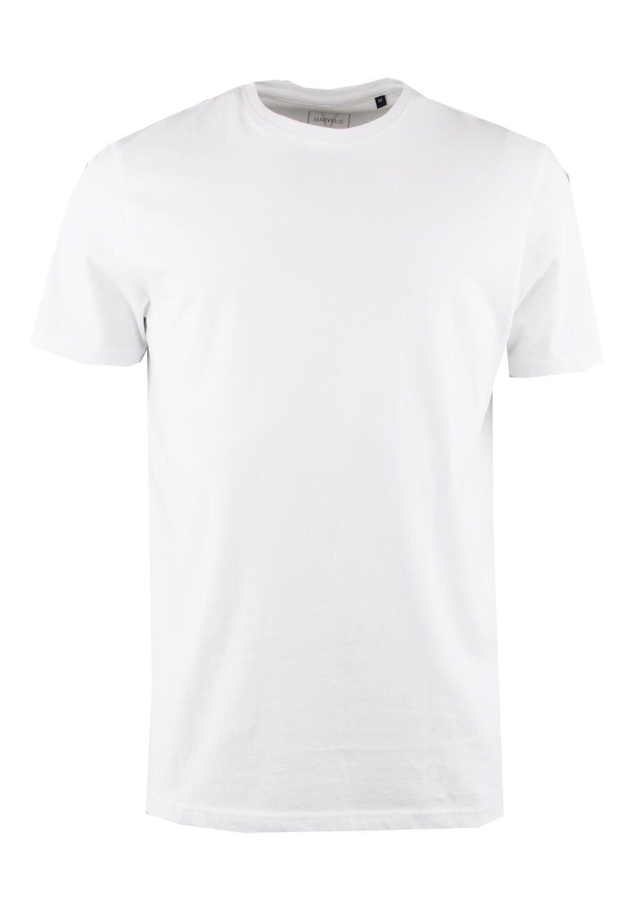 Produktbild fr 'MARVELIS T-Shirt Halbarm Rundhals Baumwolle Jersey wei'