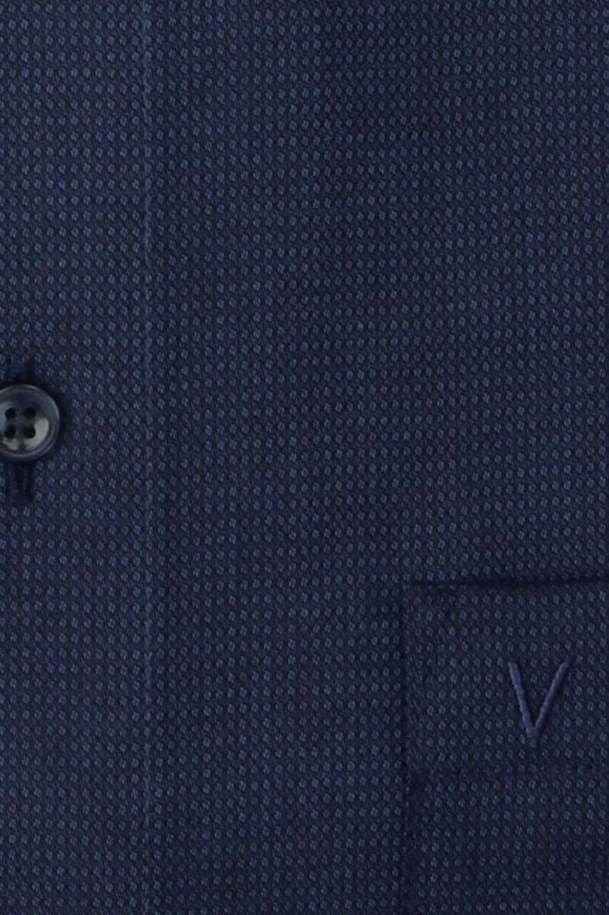 Produktbild fr 'MARVELIS Modern Fit Hemd Langarm New Kent Kragen Struktur nachtblau'