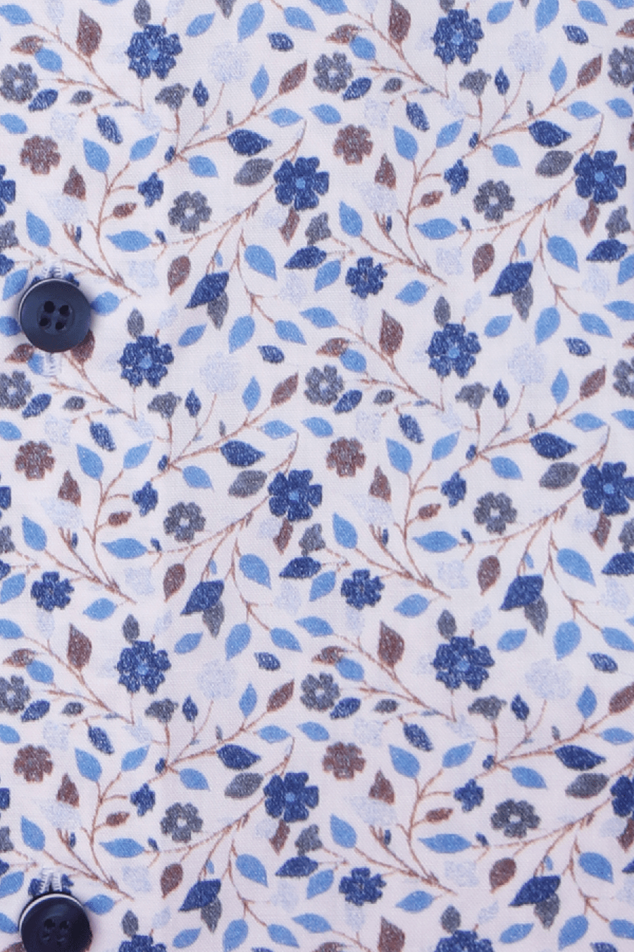 Produktbild f�r 'MARVELIS Modern Fit Hemd Langarm Doppelkragen Blumenmuster blau'