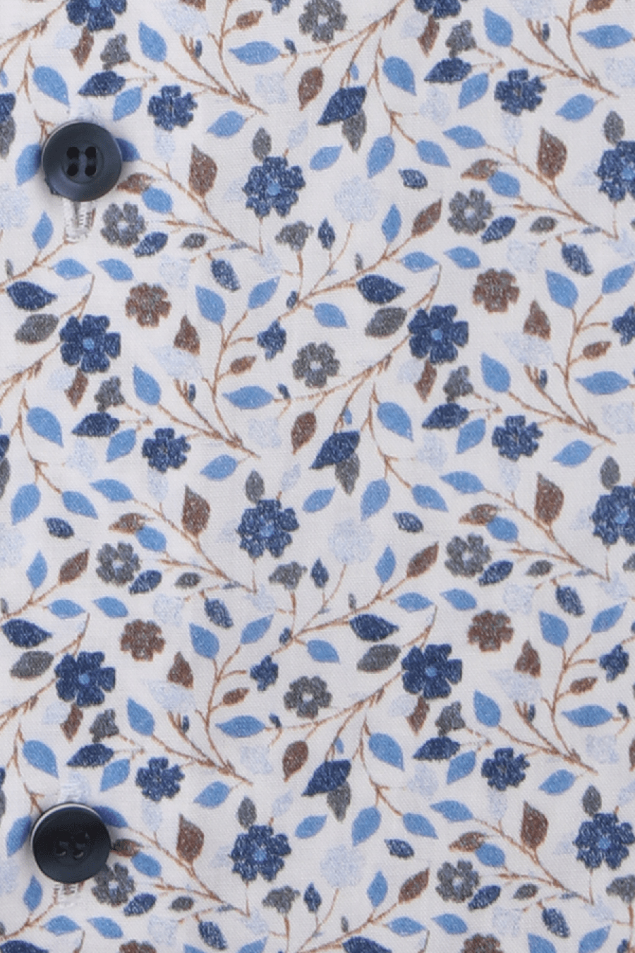 Produktbild f�r 'MARVELIS Modern Fit Hemd Langarm New Kent Kragen Blumenmuster blau'
