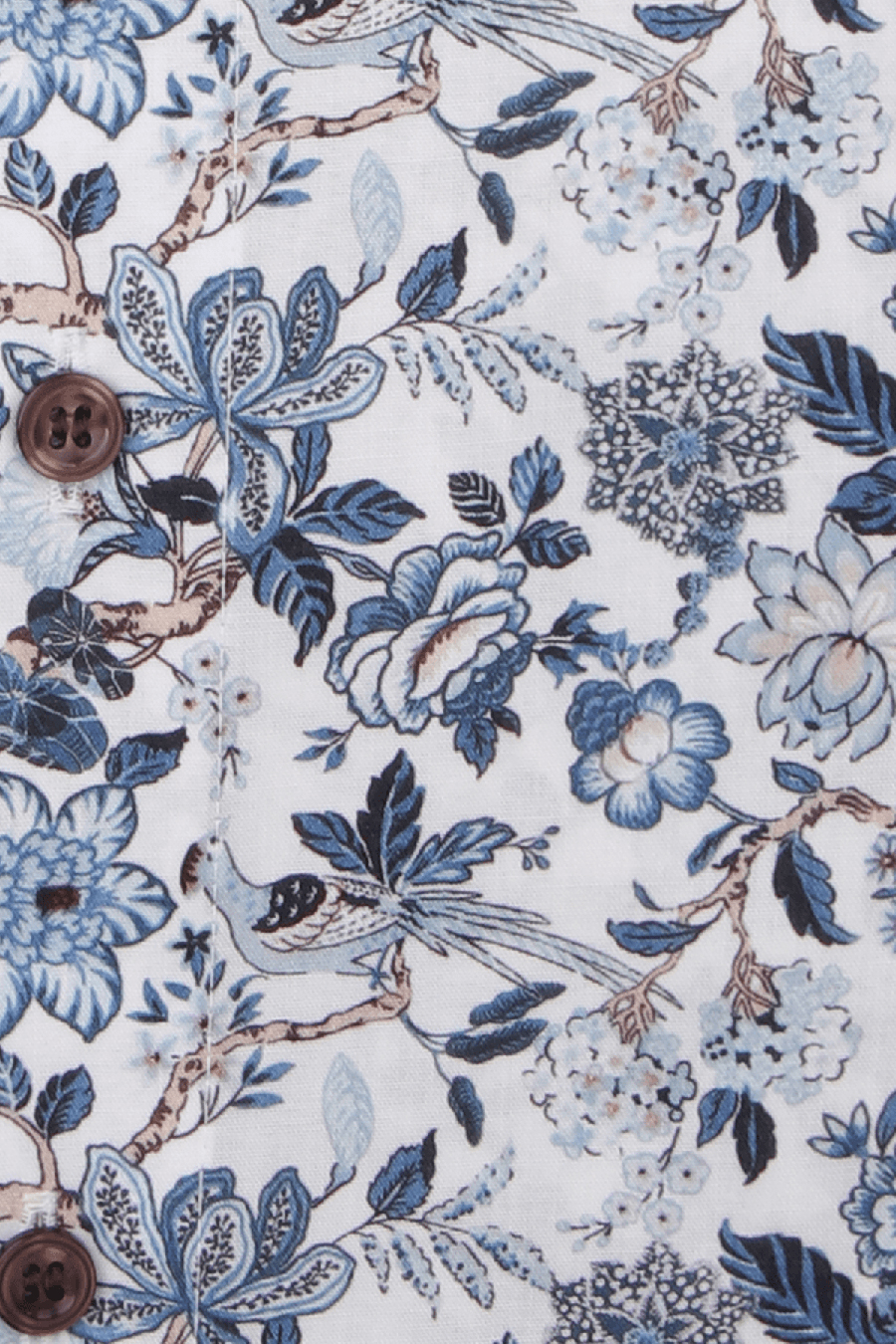 Produktbild f�r 'MARVELIS Modern Fit Hemd Langarm New Kent Kragen Blumenmuster wei�'