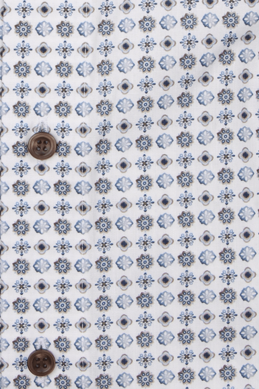 Produktbild f�r 'MARVELIS Modern Fit Hemd Langarm New Kent Kragen Popeline Muster blau'