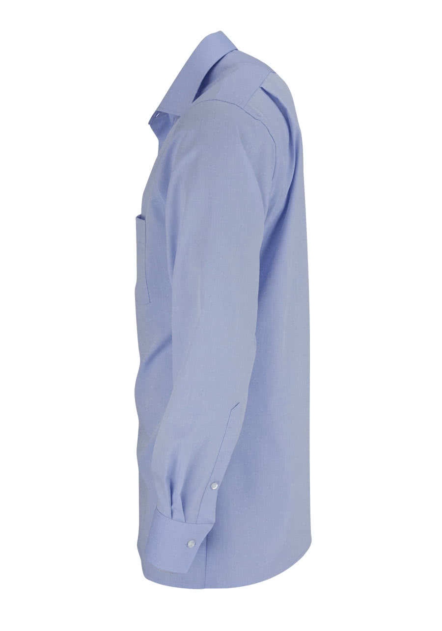 MARVELIS Modern Fit Hemd extra langer Arm Chambray hellblau
