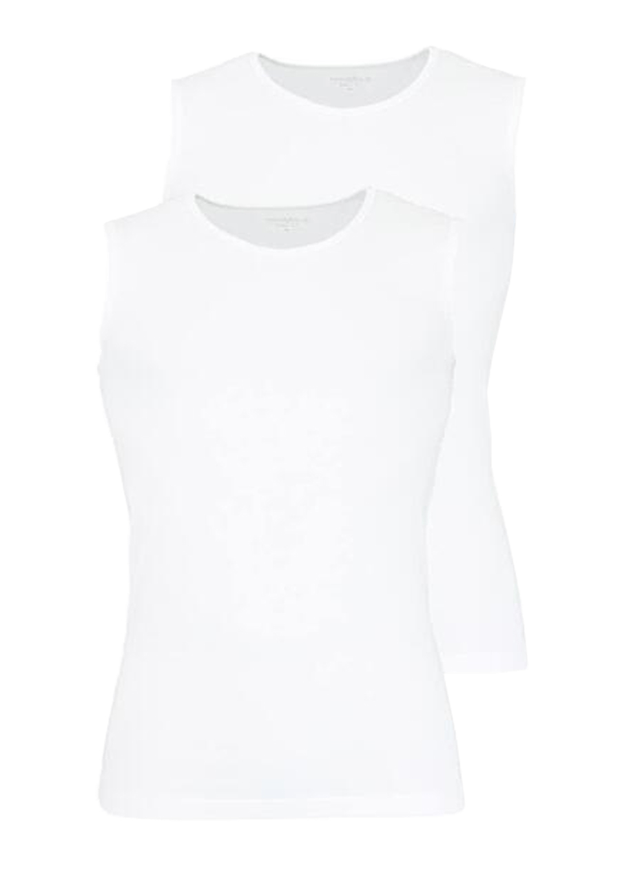 Produktbild f�r 'MARVELIS Slim Fit Herren Tanktop Doppelpack Rundhals Stretch wei�'