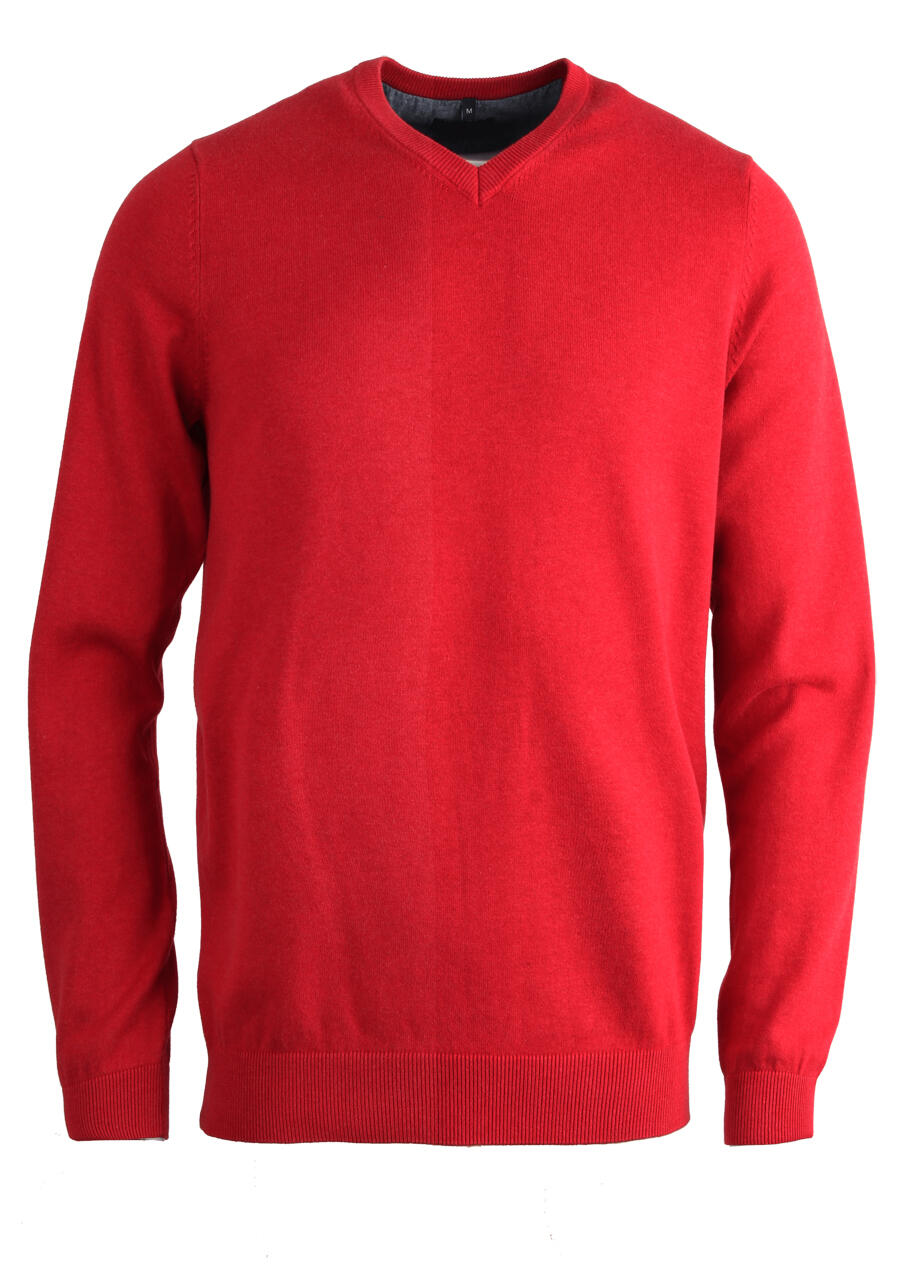 Produktbild fr 'MARVELIS Strick Pullover Langarm V-Ausschnitt beere'