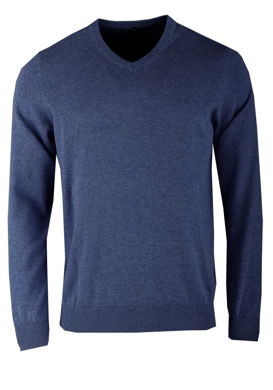 Produktbild fr 'MARVELIS Strick Pullover Langarm V-Ausschnitt dunkelblau'
