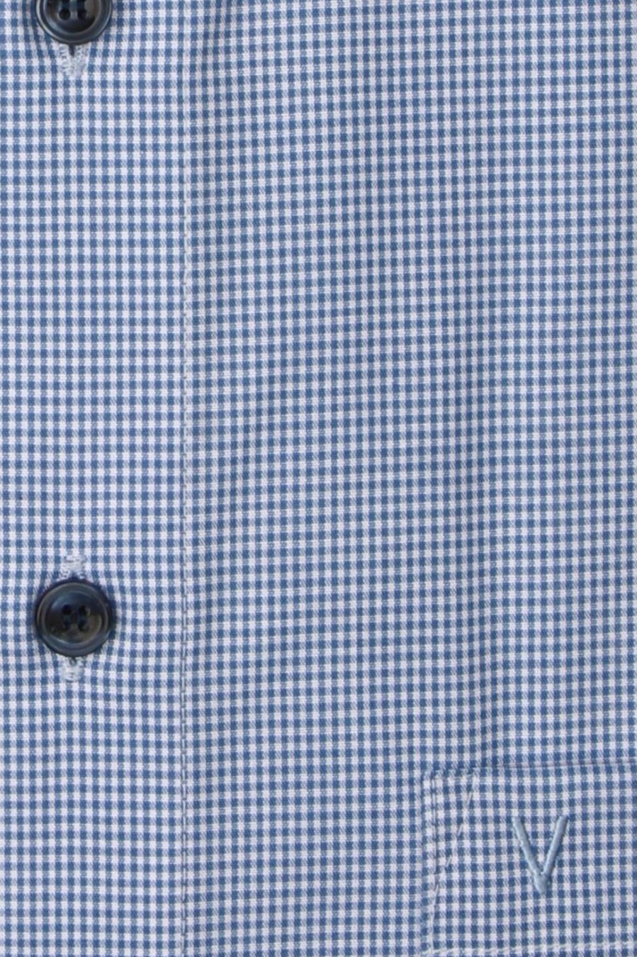 Produktbild fr 'MARVELIS Modern Fit Hemd Langarm New Kent Kragen Karo mittelblau'