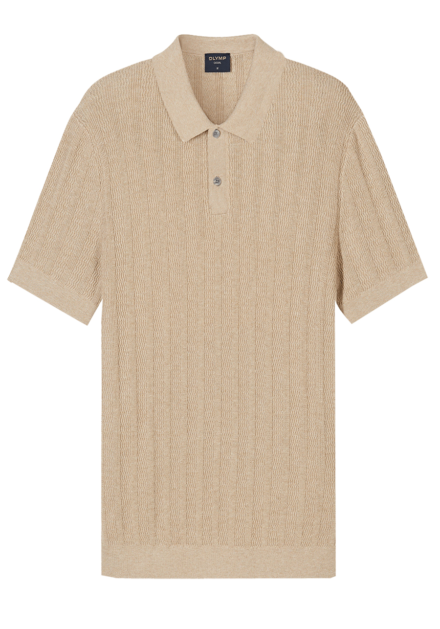 Produktbild f�r 'OLYMP Casual Polo Halbarm Polokragen Strick haut'