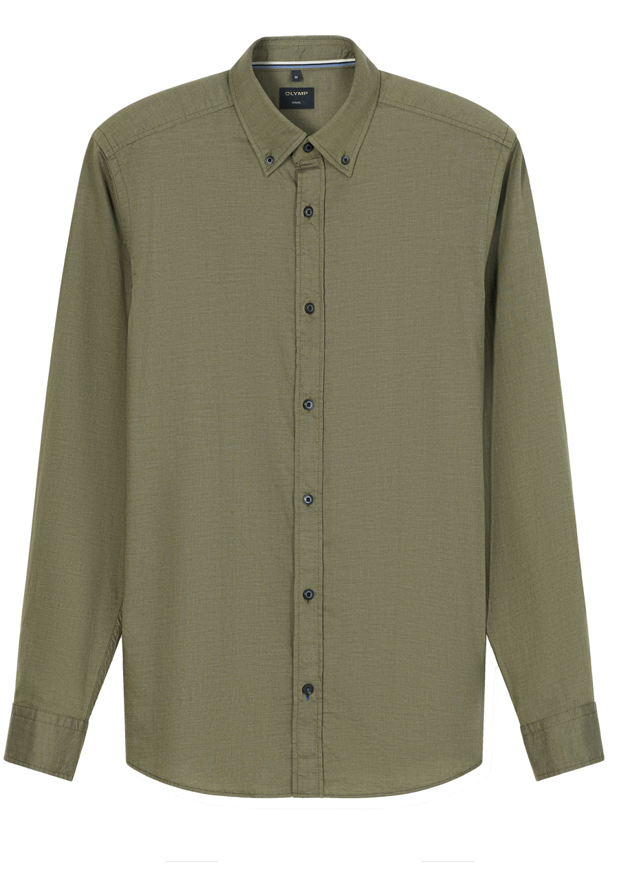 Produktbild f�r 'OLYMP Casual Hemd Langarm Button Down Kragen Faux oliv'