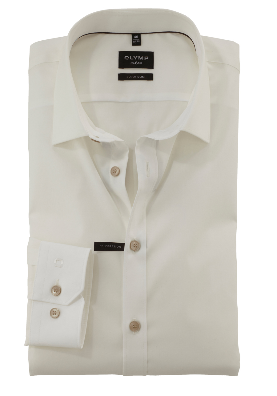 Produktbild fr 'OLYMP No. Six super slim Hemd Langarm New Kent Kragen Stretch beige'