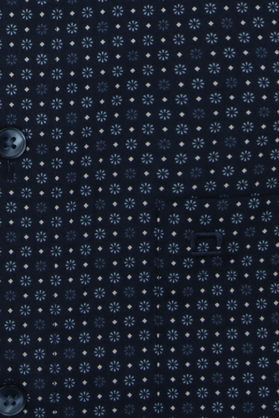 Produktbild fr 'OLYMP Luxor modern fit Hemd Langarm New Kent Kragen Blumenmuster dunkelblau'