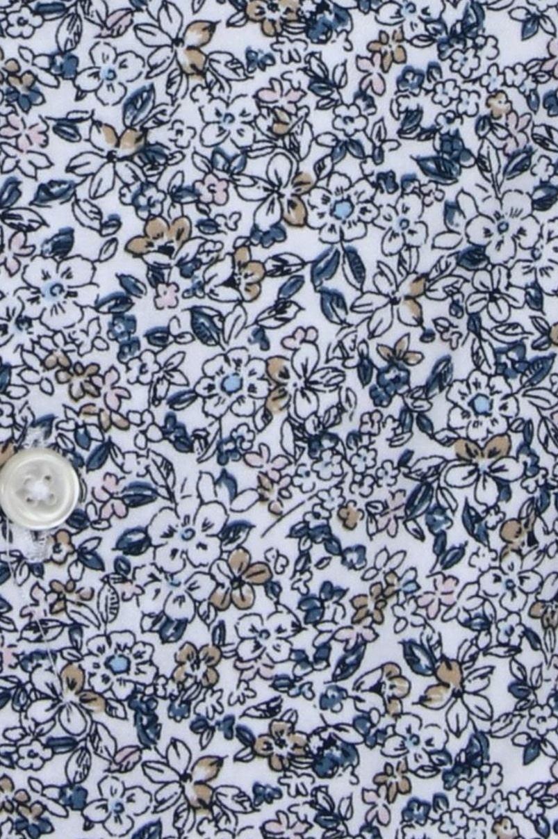Produktbild fr 'OLYMP Luxor modern fit Hemd extra langer Arm New Kent Kragen Blumenmuster wei'