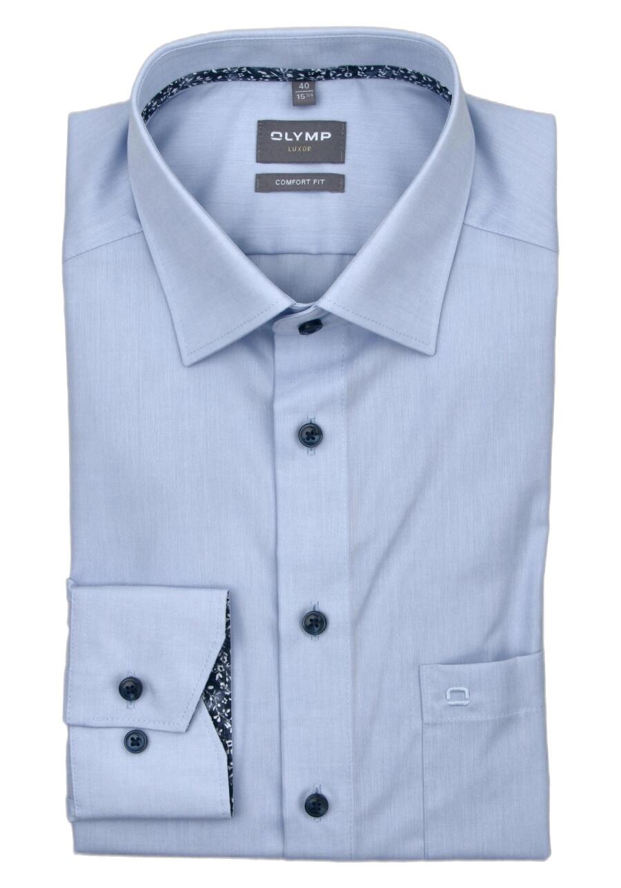 Produktbild fr 'OLYMP Luxor comfort fit Hemd Langarm New Kent Kragen hellblau'