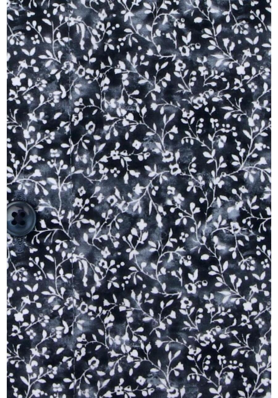 Produktbild fr 'OLYMP Luxor modern fit Hemd extra kurzer Arm New Kent Kragen Muster blau'