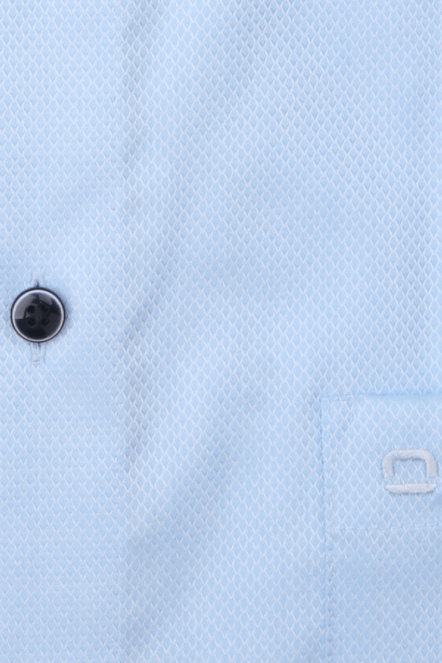 Produktbild f�r 'OLYMP Luxor comfort fit big Hemd Langarm New Kent Kragen Rautenstruktur hellblau'