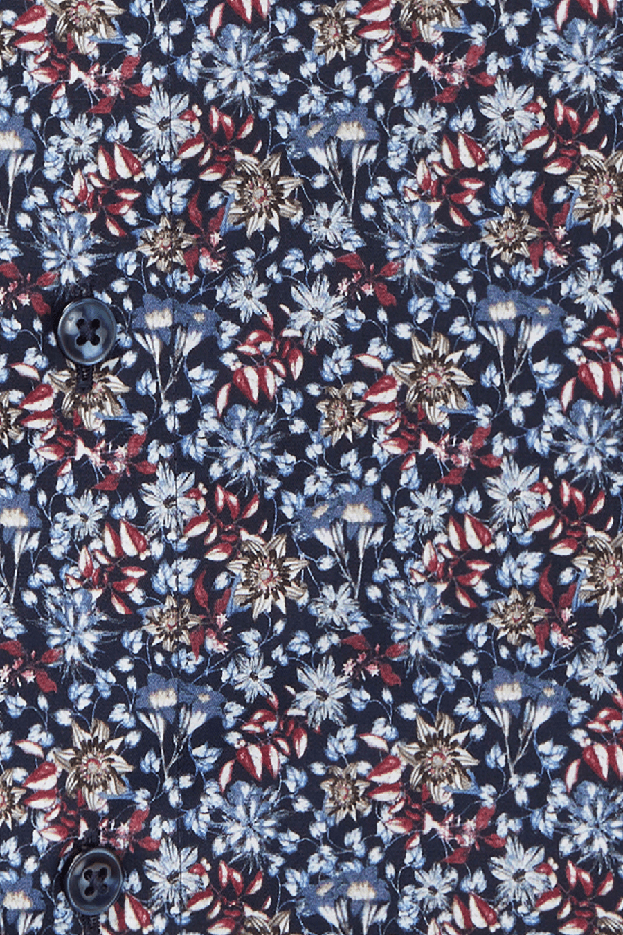 Produktbild f�r 'OLYMP Luxor modern fit Hemd Langarm New Kent Kragen Blumenmuster blau'