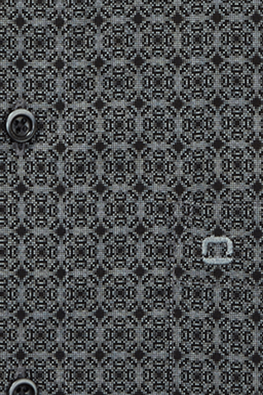 Produktbild f�r 'OLYMP Luxor modern fit Hemd extra langer Arm Haifischkragen Satin Muster schwarz'