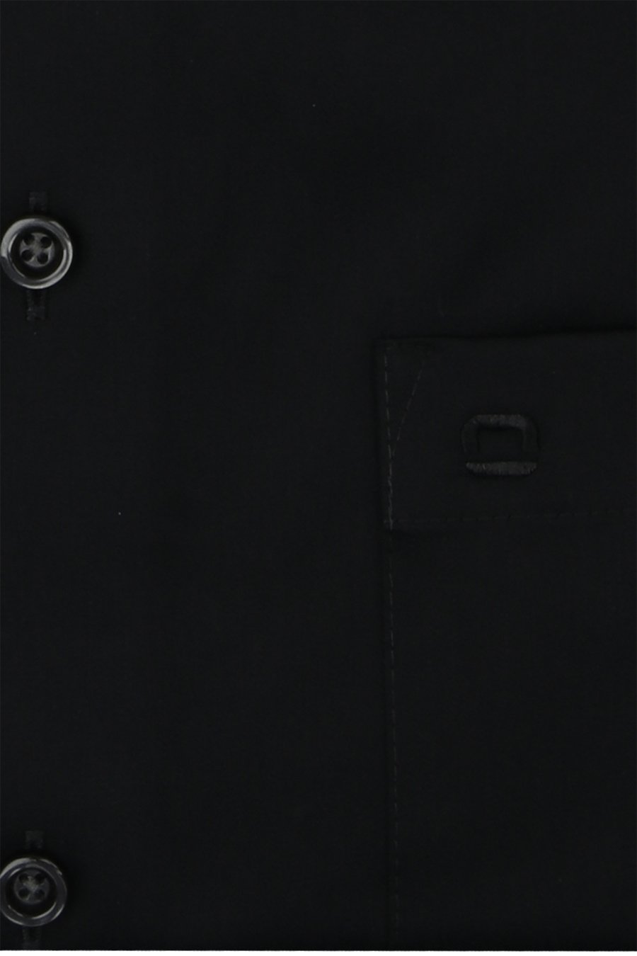 Produktbild f�r 'OLYMP Luxor comfort fit Hemd Langarm New Kent Kragen Feintwill schwarz'