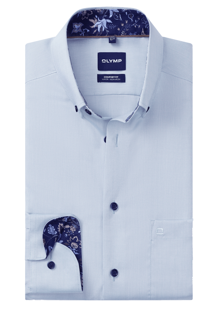 Produktbild f�r 'OLYMP Luxor comfort fit Hemd Langarm Button Down Oxford hellblau'