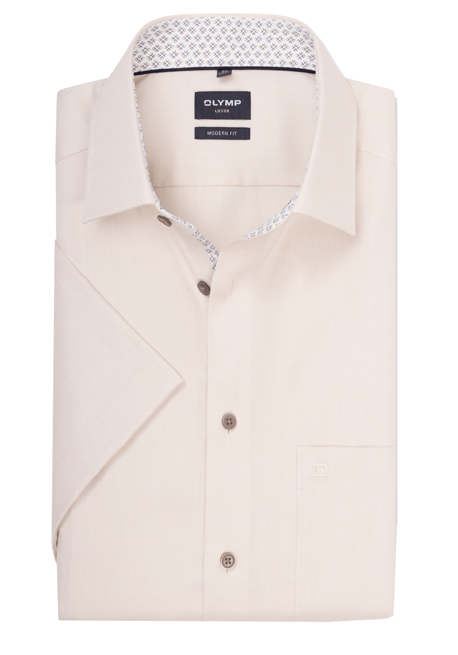 Produktbild f�r 'OLYMP Luxor modern fit Hemd Halbarm New Kent Kragen Natte haut'