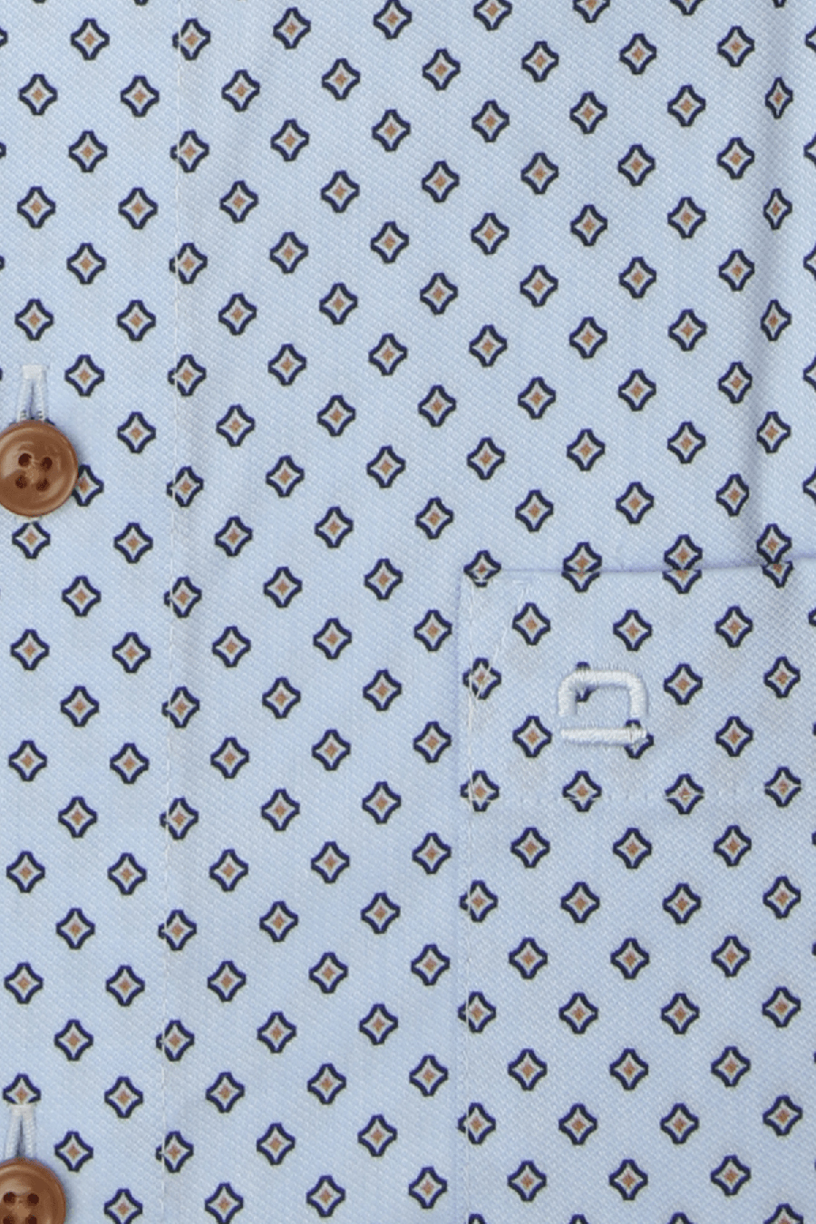 Produktbild fr 'OLYMP Luxor modern fit Hemd extra langer Arm New Kent Kragen Muster hellblau'