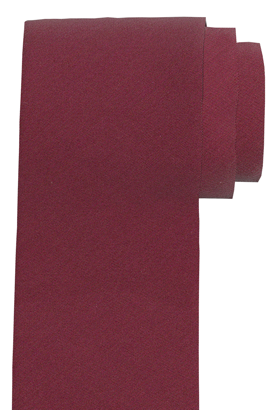 OLYMP Krawatte slim 6,5 cm breit aus reiner Seide Fleckabweisend weinrot