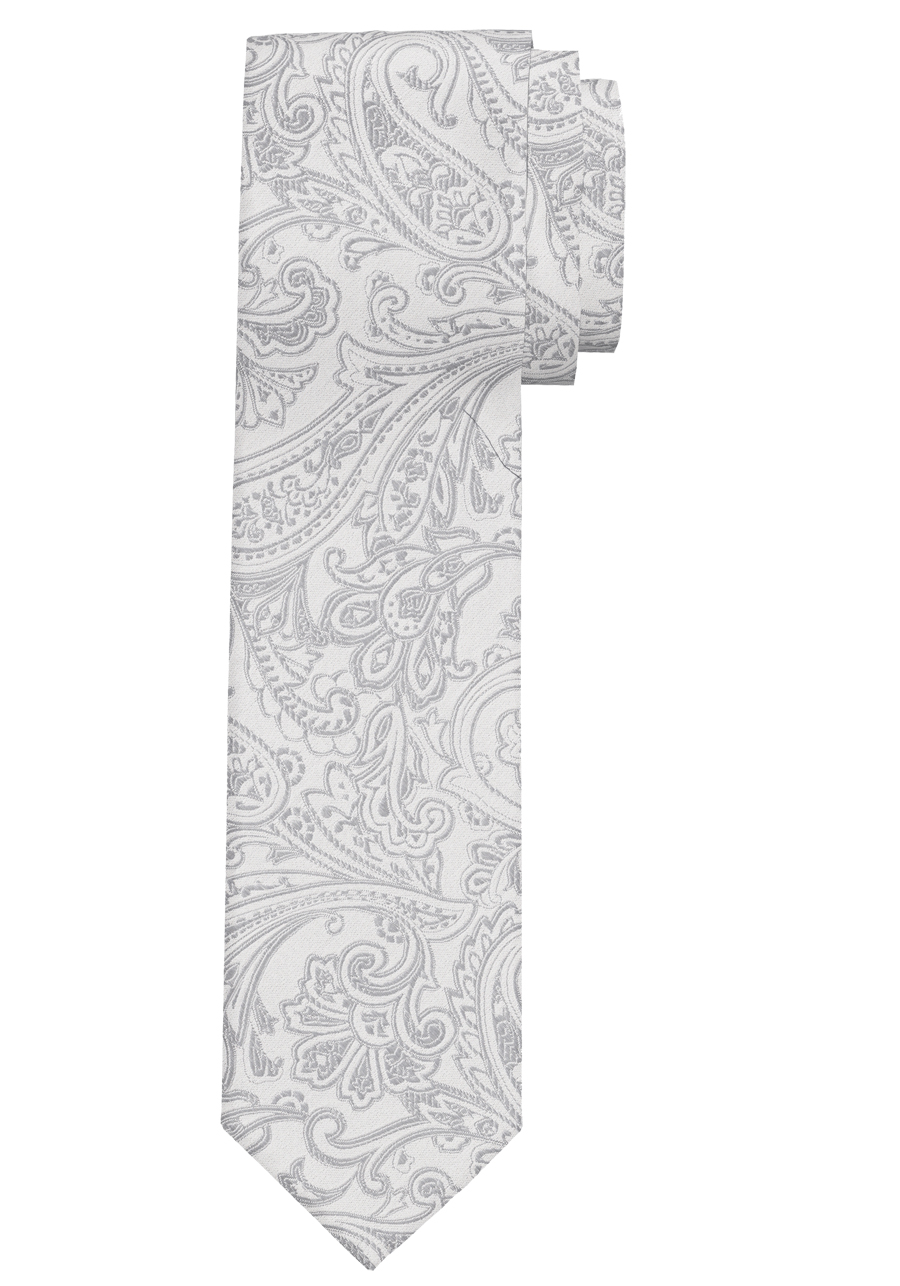 Produktbild f�r 'OLYMP Krawatte slim 6,5 cm breit aus reiner Seide Fleckabweisend Muster grau'