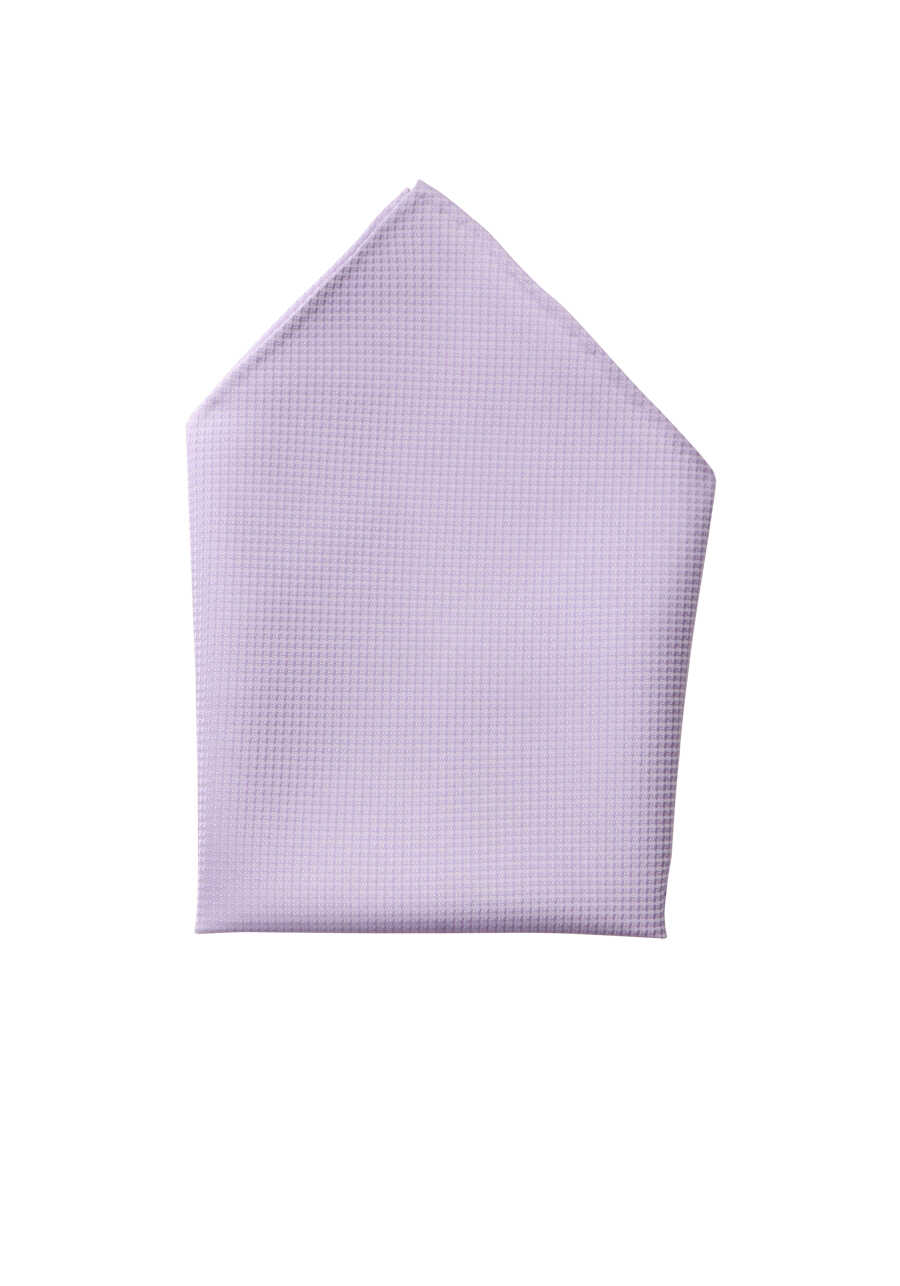OLYMP Einstecktuch aus reiner Seide Muster flieder | Breite Krawatten