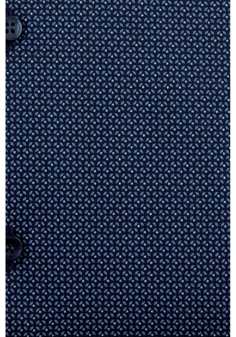 Produktbild fr 'OLYMP Level Five 24/Seven body fit Hemd Langarm Muster blau'