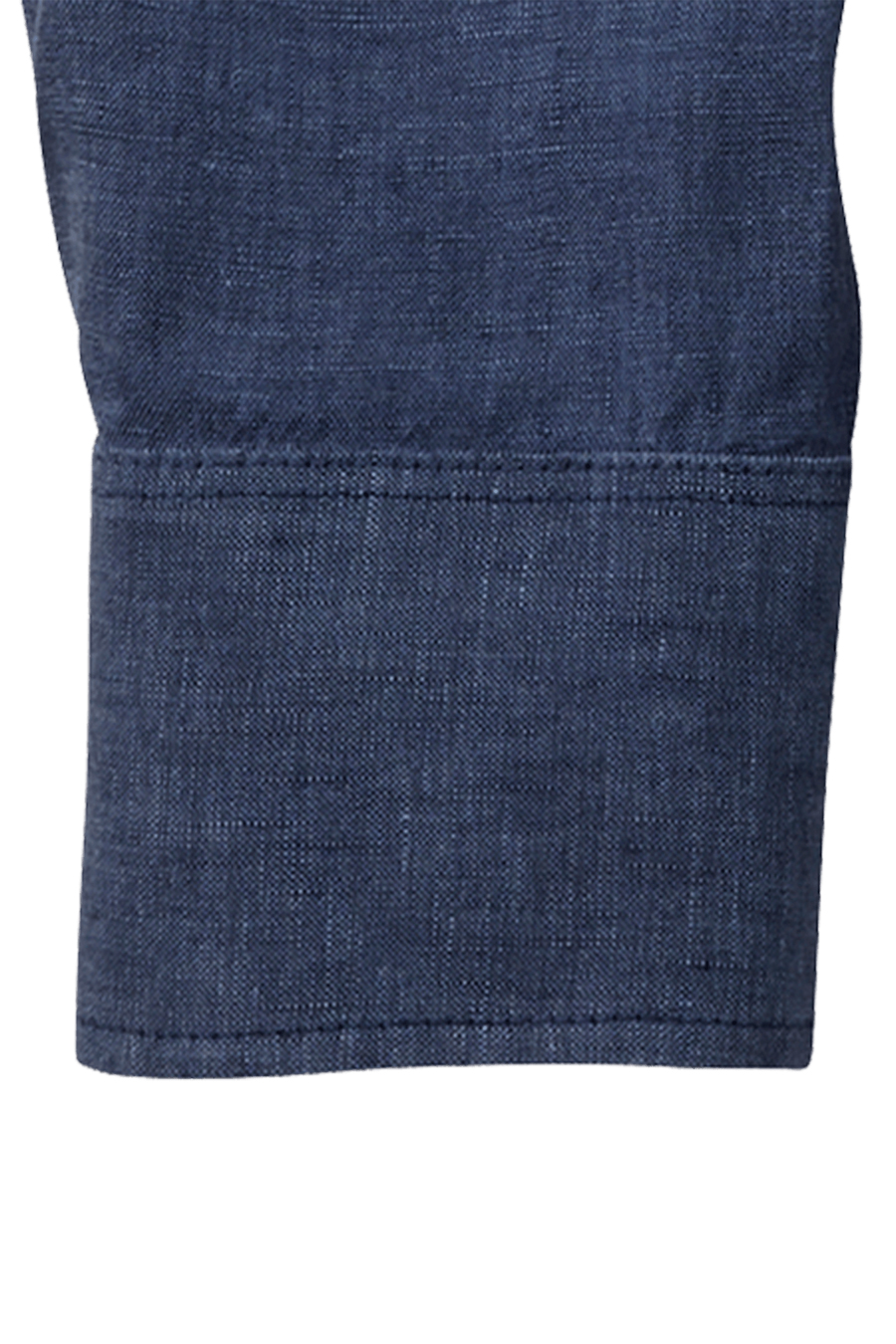 Produktbild fr 'OLYMP Casual regular fit Hemd Langarm Stehkragen Leinen dunkelblau'