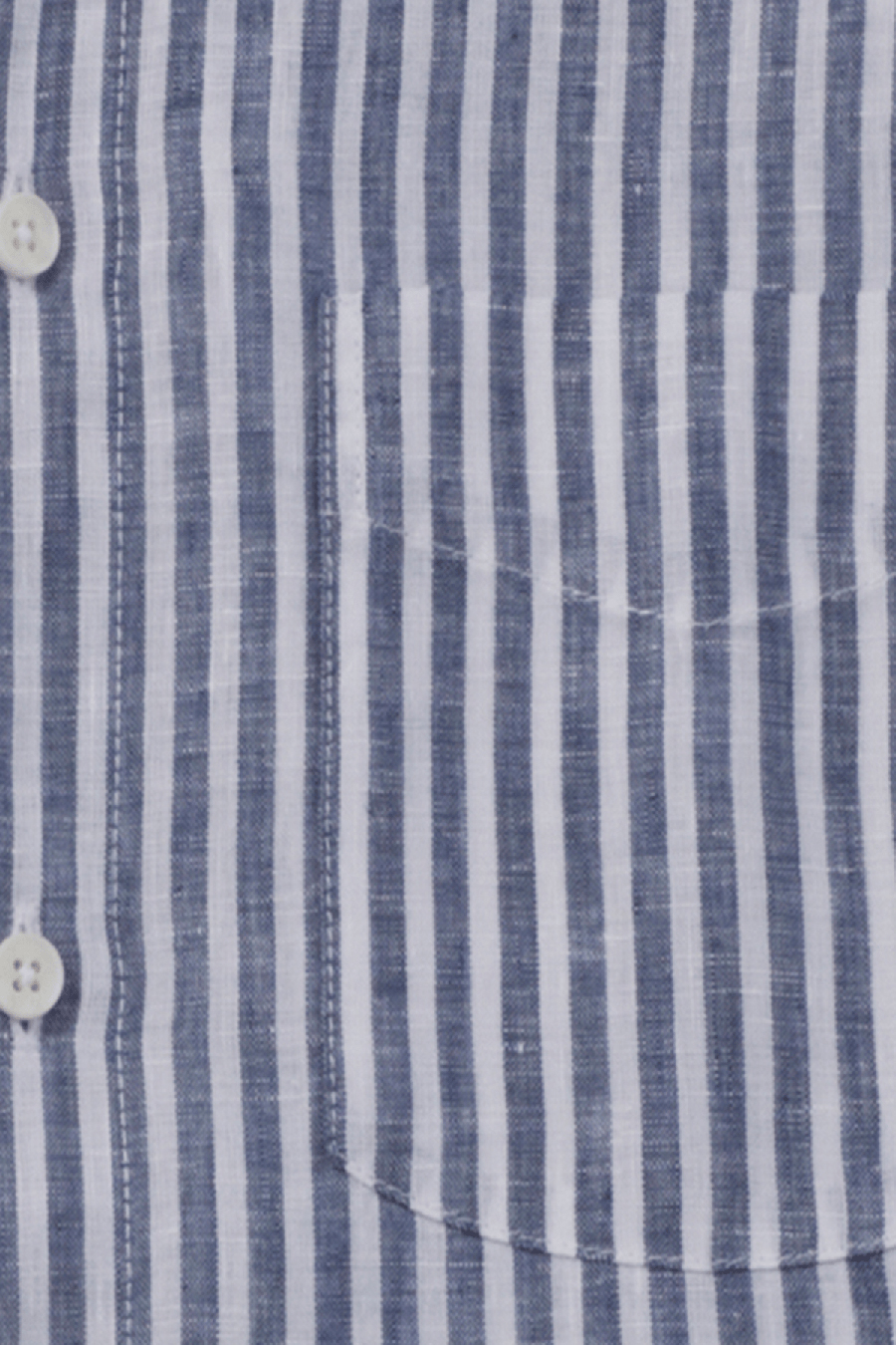 Produktbild fr 'OLYMP Casual regular fit Hemd Langarm New Kent Kragen Leinen Streifen dunkelblau'