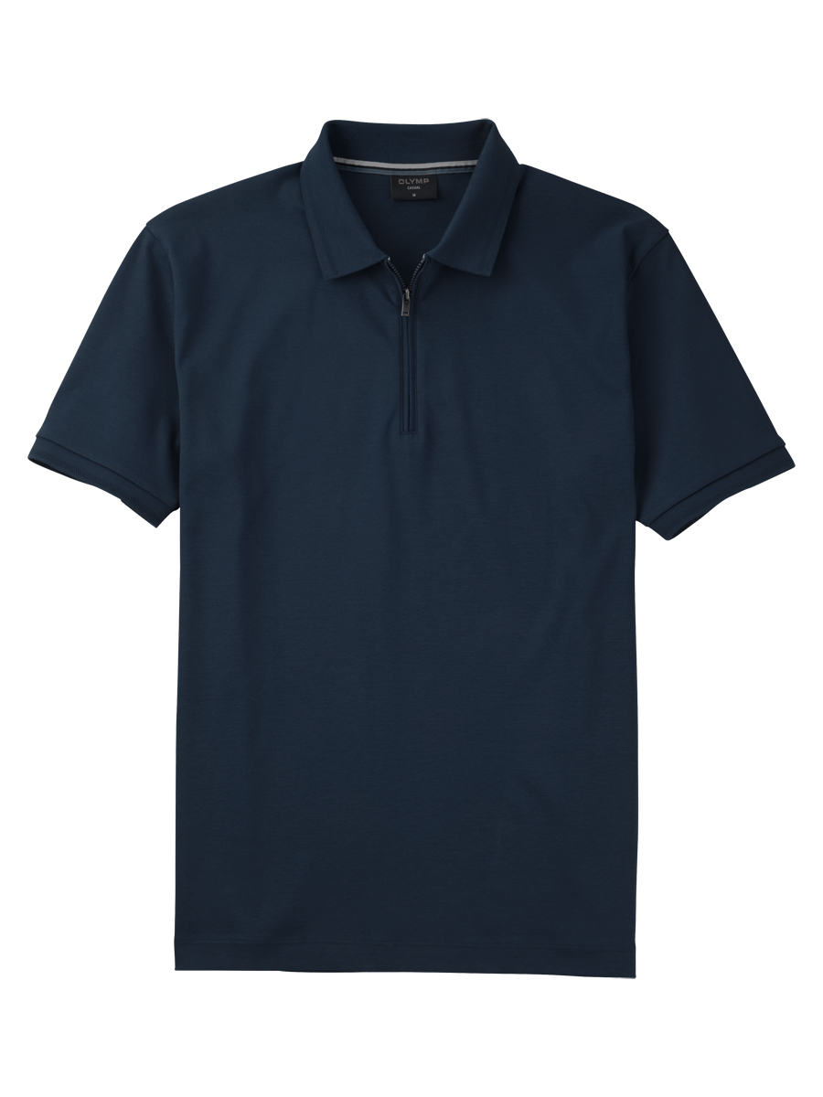 Produktbild f�r 'OLYMP Regular Fit Polo Halbarm Rei�verschluss Polokragen Jersey schwarz'