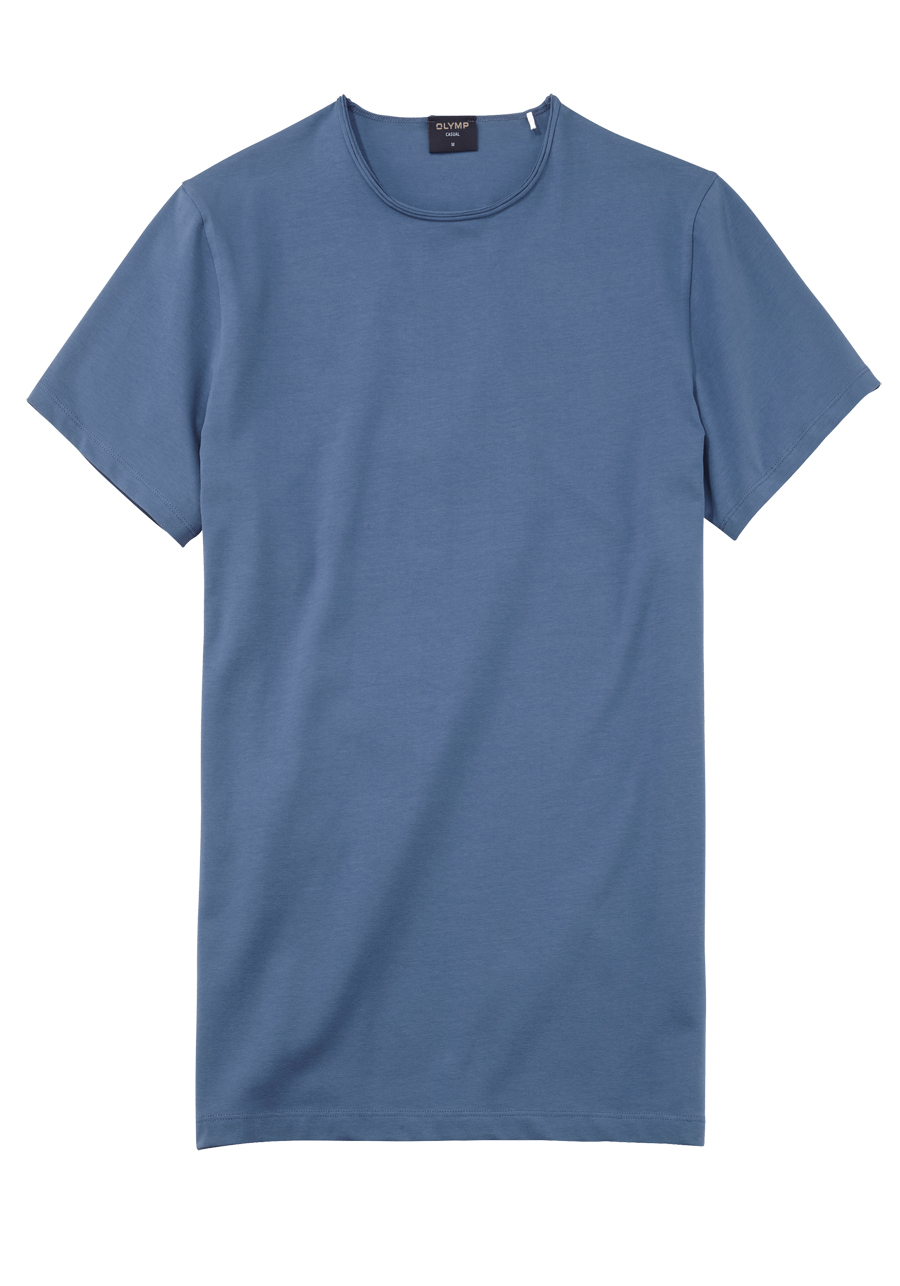 Produktbild fr 'OLYMP Regular Fit T-Shirt Halbarm Rundhals Stretch Jersey navy'