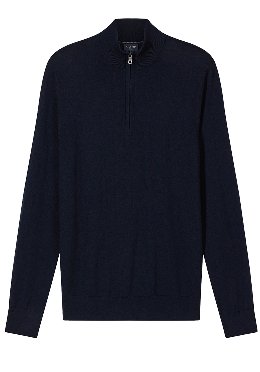 Produktbild f�r 'OLYMP Casual regular fit Troyer Langarm nachtblau'
