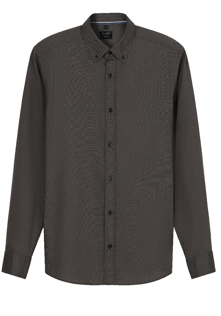 Produktbild f�r 'OLYMP Casual Hemd Langarm Button Down Kragen Faux anthrazit'
