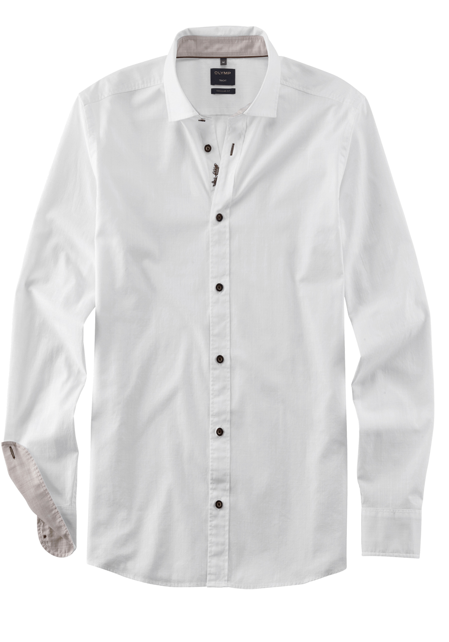 Produktbild fr 'OLYMP Casual regular fit Hemd Langarm New Kent Kragen Faux wei'