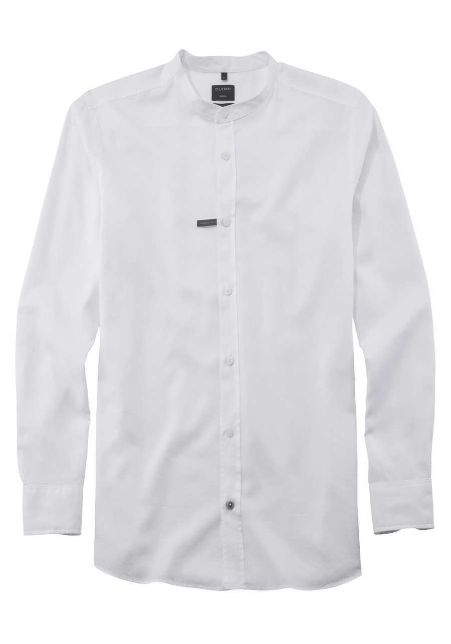 Produktbild fr 'OLYMP Casual regular fit Hemd Langarm Stehkragen wei'