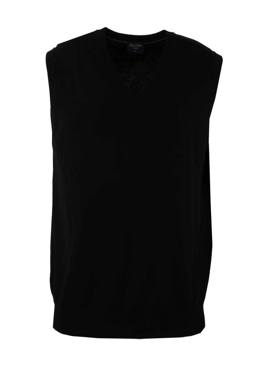 Produktbild fr 'OLYMP Casual regular fit Pullunder V-Ausschnitt schwarz'