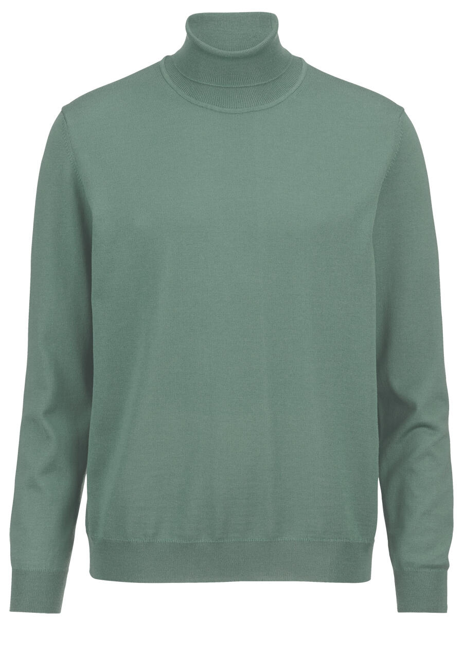 Produktbild fr 'OLYMP Casual regular fit Rollkragenpullover Langarm grn'