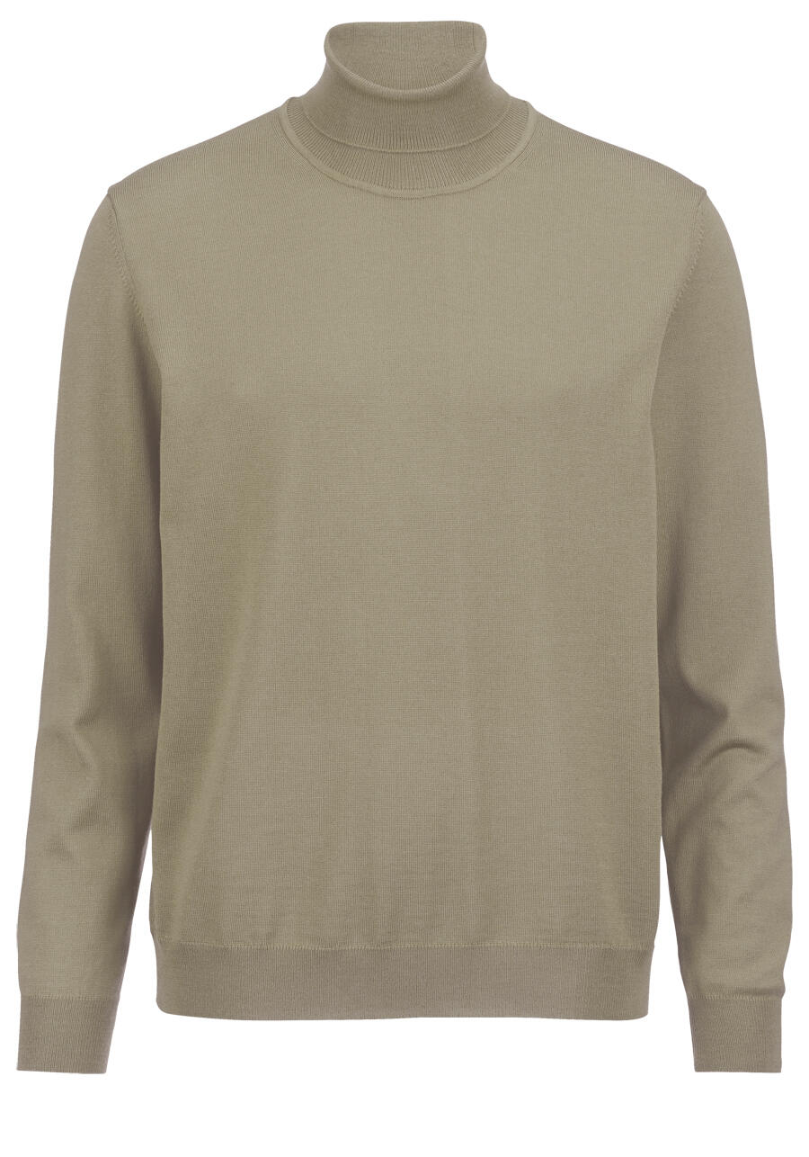 Produktbild fr 'OLYMP Casual regular fit Rollkragenpullover Langarm hellbraun'
