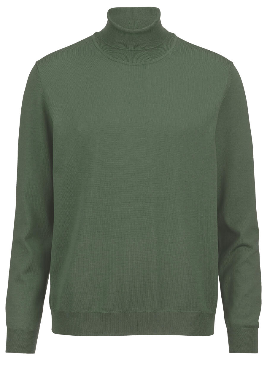 Produktbild fr 'OLYMP Casual regular fit Rollkragenpullover Langarm oliv'