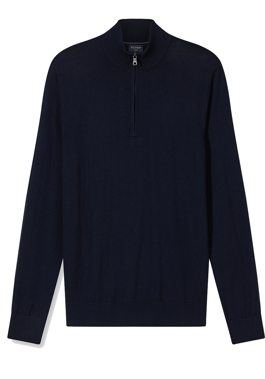 Produktbild f�r 'OLYMP Casual regular fit Troyer Langarm nachtblau'