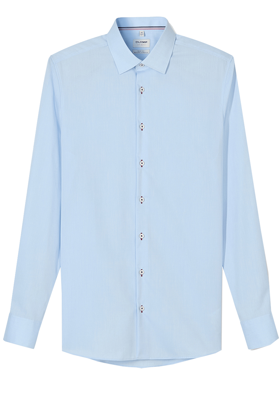 Produktbild f�r 'OLYMP Level Five body fit Hemd extra langer Arm New Kent Kragen Chambray hellblau'