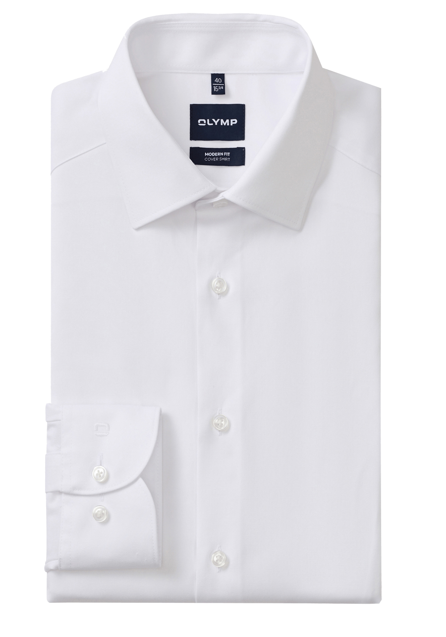 Produktbild f�r 'OLYMP Luxor 24/Seven modern fit Hemd Langarm New Kent Kragen wei�'
