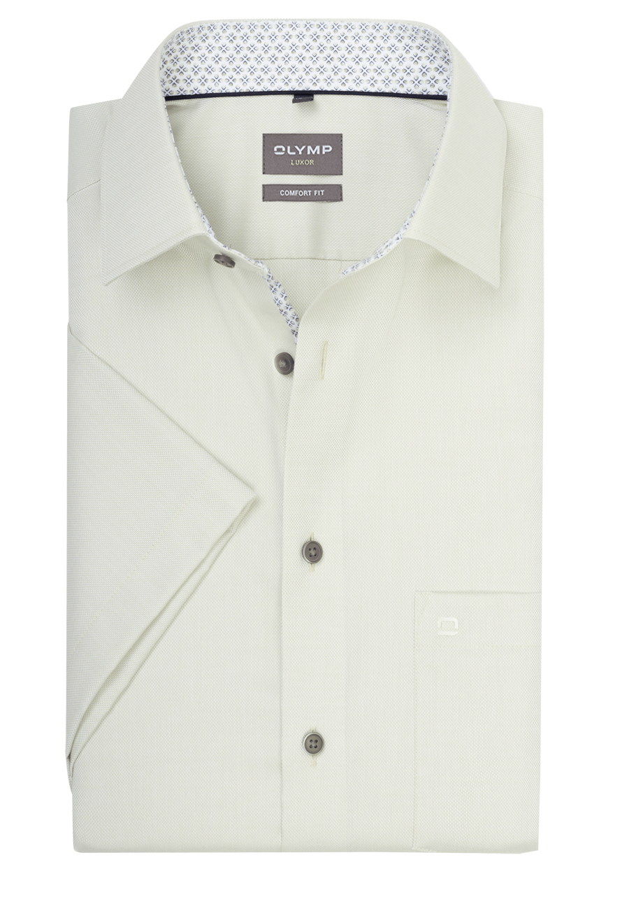 Produktbild f�r 'OLYMP Luxor comfort fit Hemd Halbarm New Kent Kragen gr�n'