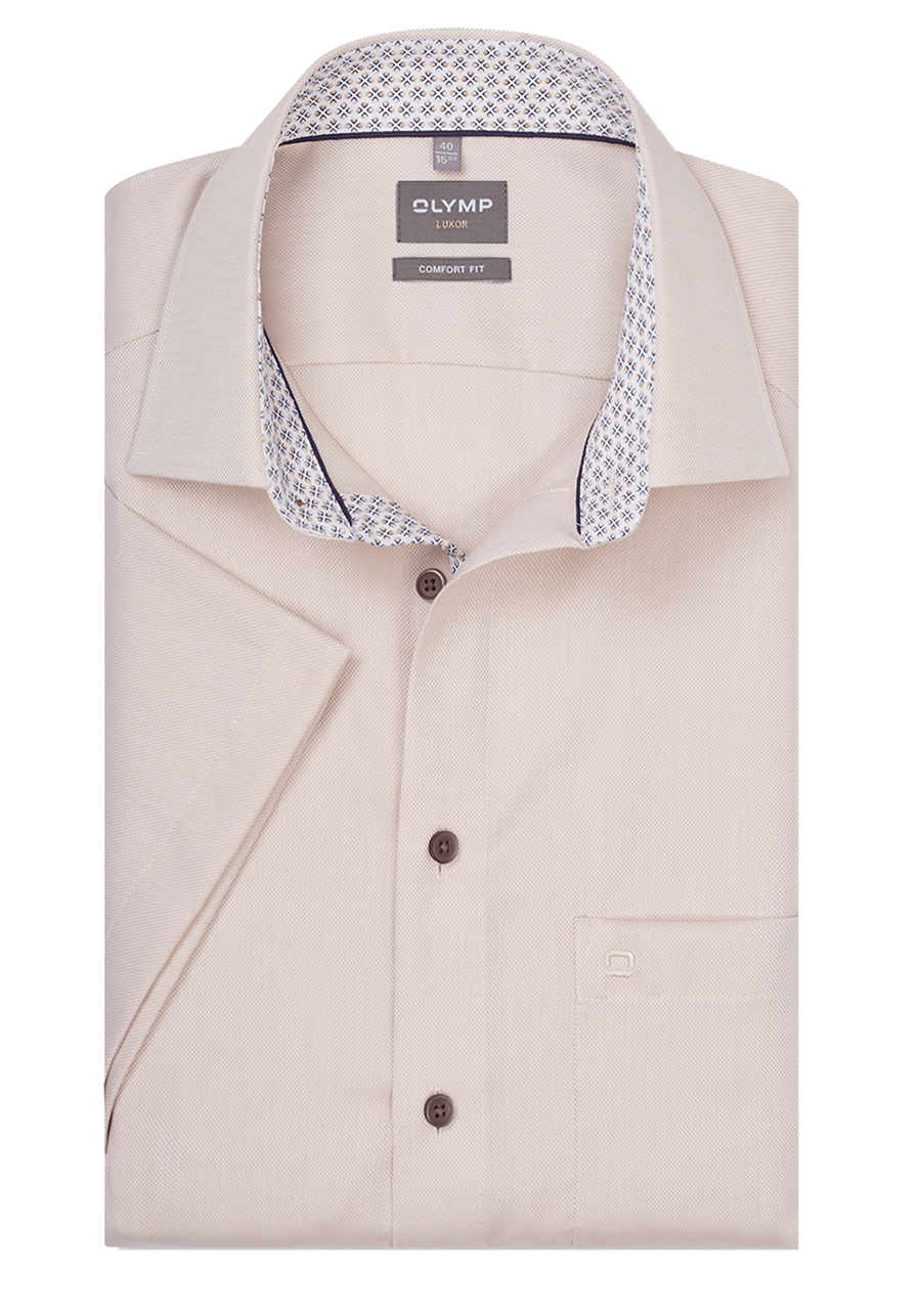 Produktbild f�r 'OLYMP Luxor comfort fit Hemd Halbarm New Kent Kragen haut'