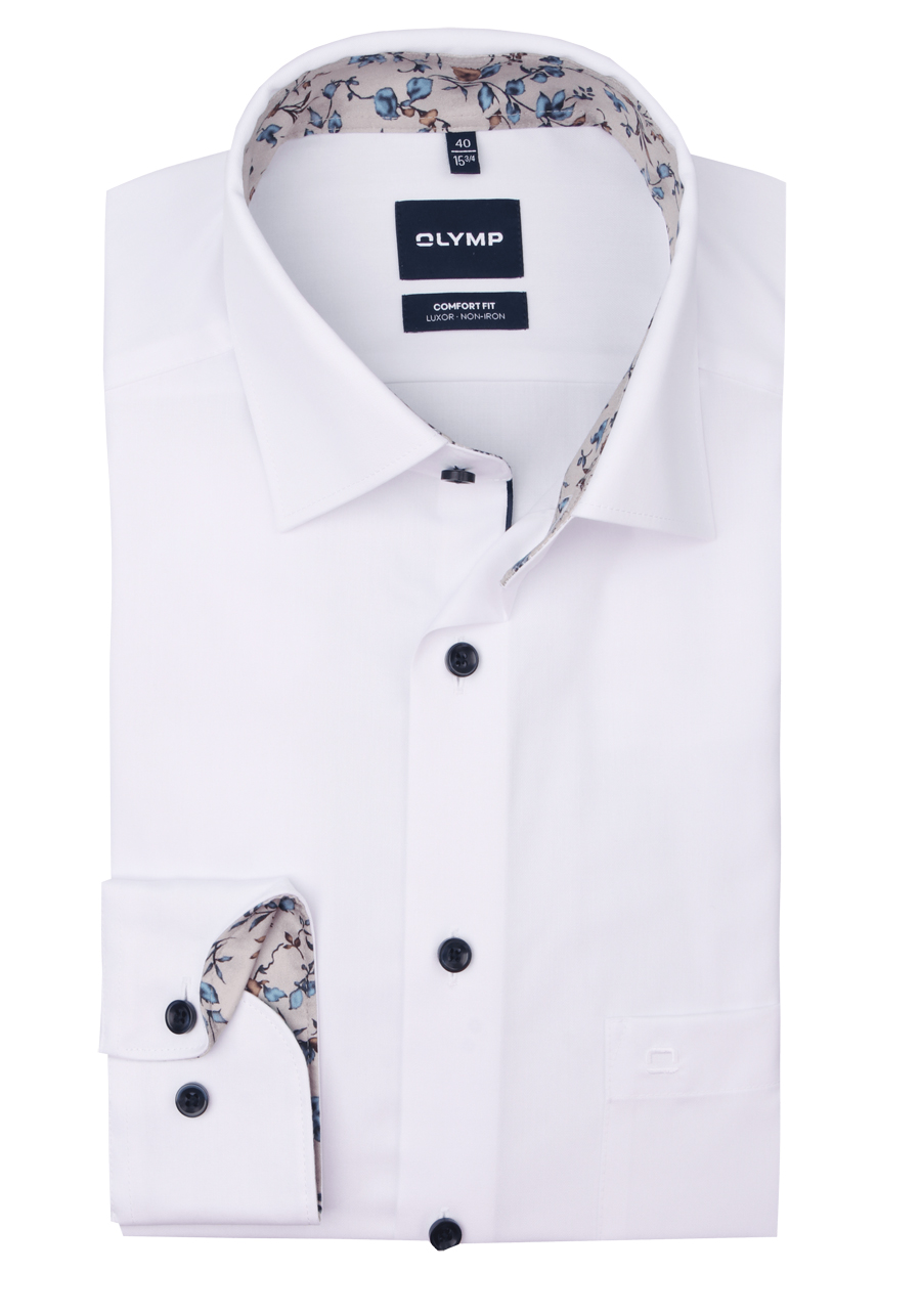 Produktbild f�r 'OLYMP Luxor comfort fit Hemd extra langer Arm New Kent Kragen Chambray wei�'