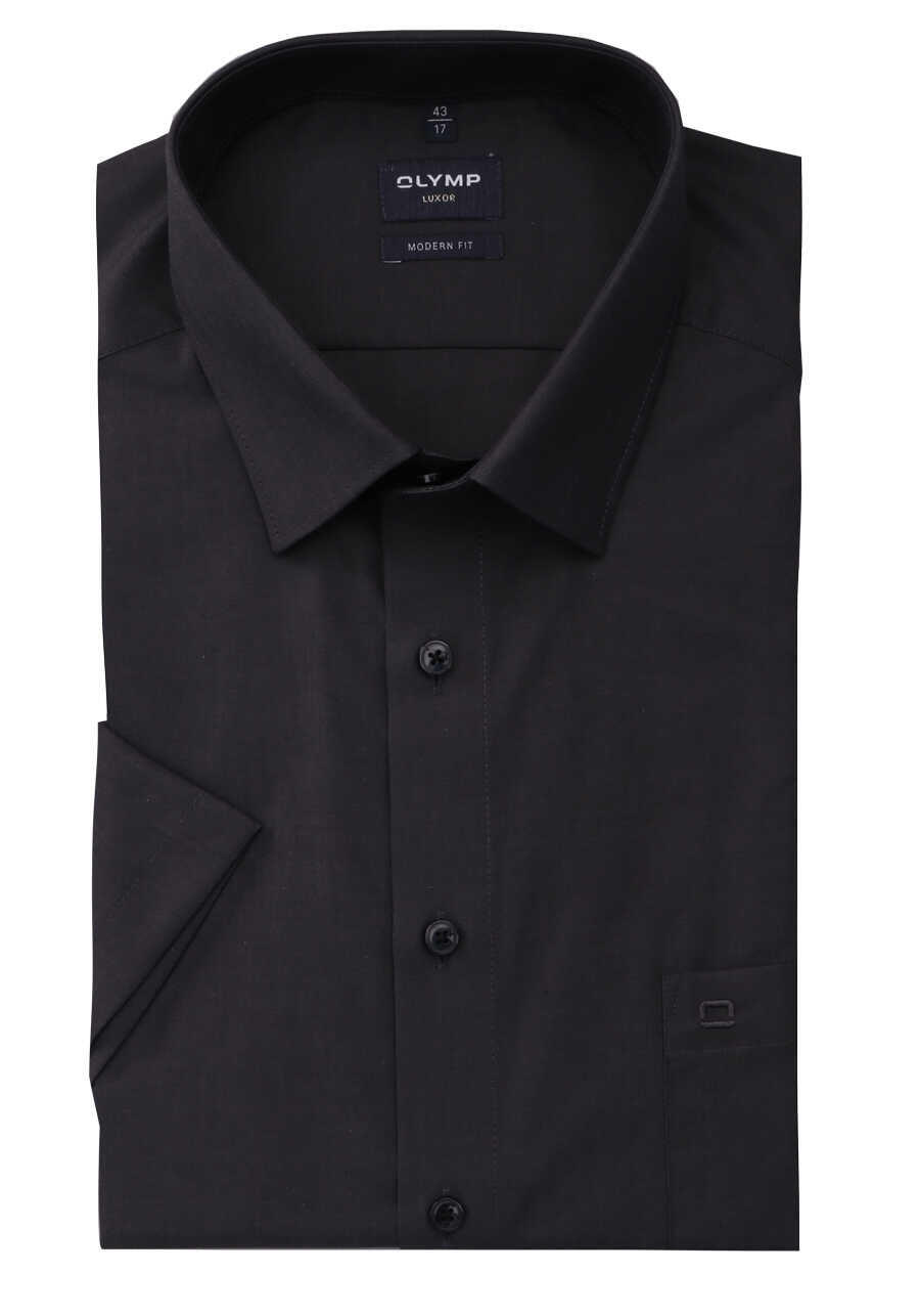Produktbild fr 'OLYMP Luxor modern fit Hemd Halbarm New Kent Kragen Chambray anthrazit'